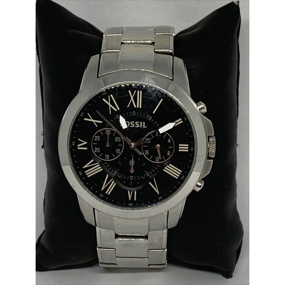 Fossil FS4994 Men's Stainless Steel Analog Black D